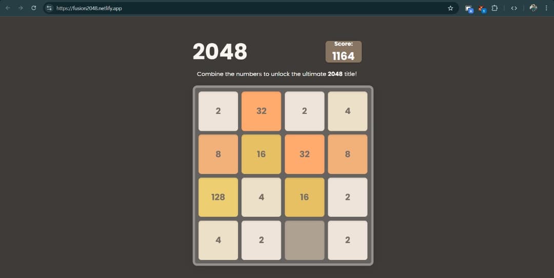 Fusion2048 project screenshot